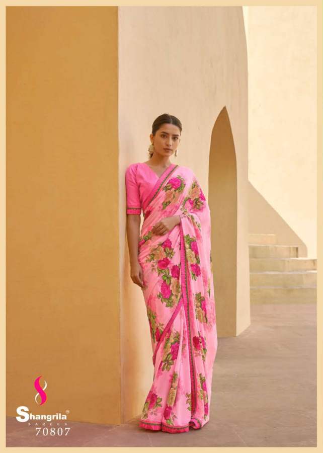 Shangrila Inox 16 Casual Daily Wear Printed Georgette Saree Collection